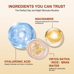 OLACLUK Rice Bran Extract label highlights hydration and mild exfoliation.