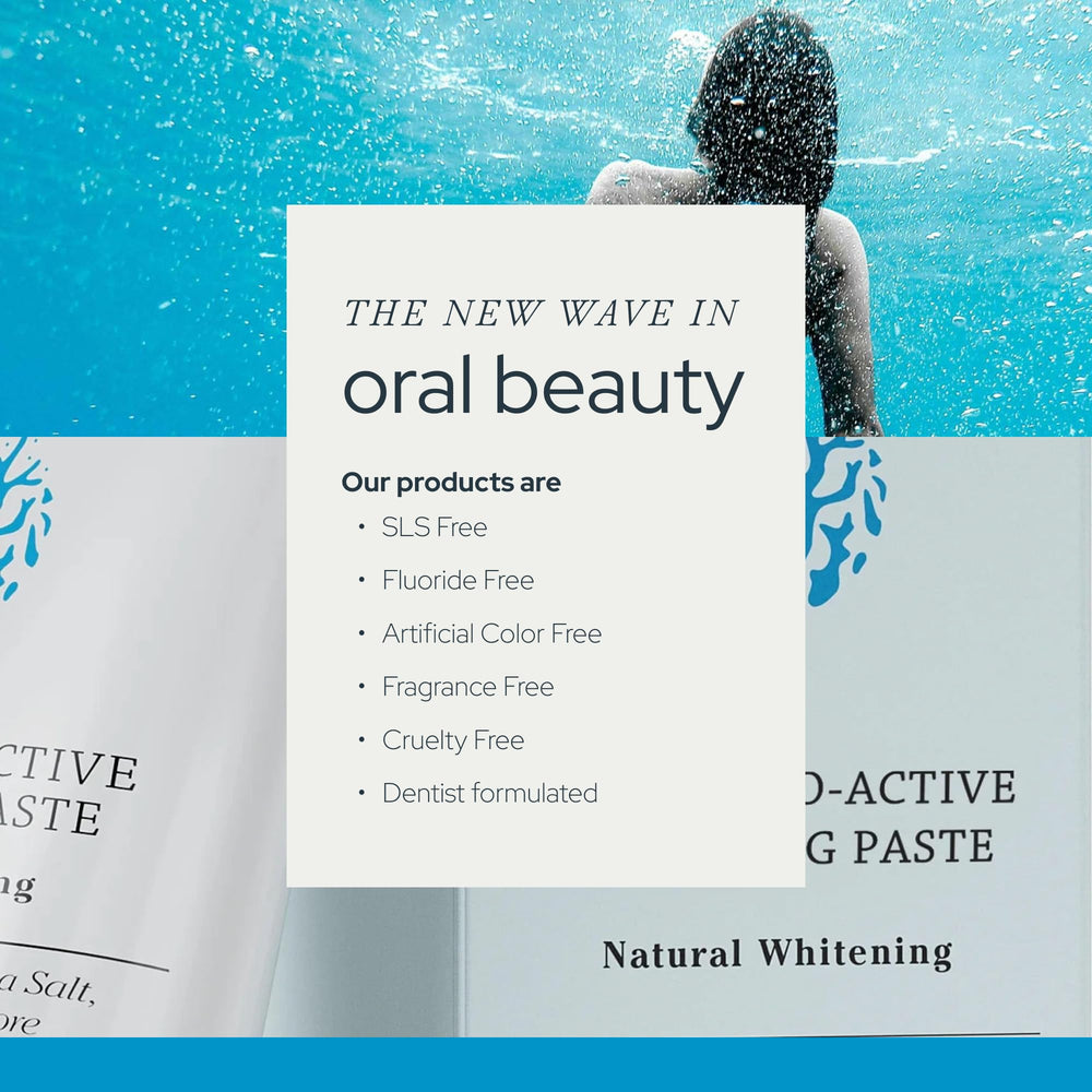 Toothbrush with OLAS toothpaste for a whitening routine