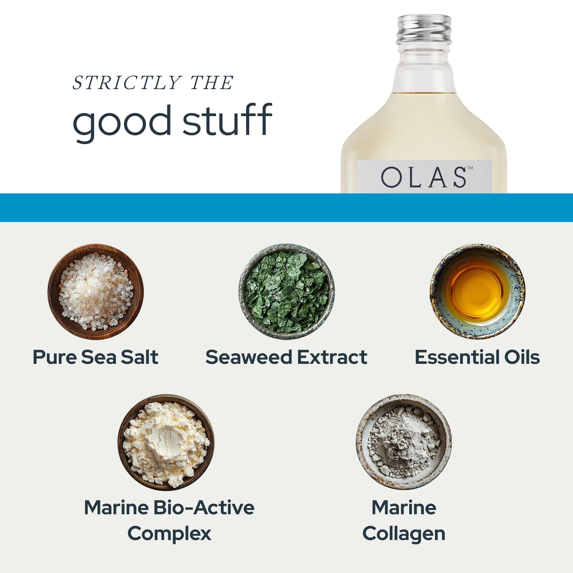 Marine complex ingredients: blue-green algae and seaweed