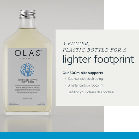 Marine complex ingredients including blue-green algae and seaweed for teeth and gums