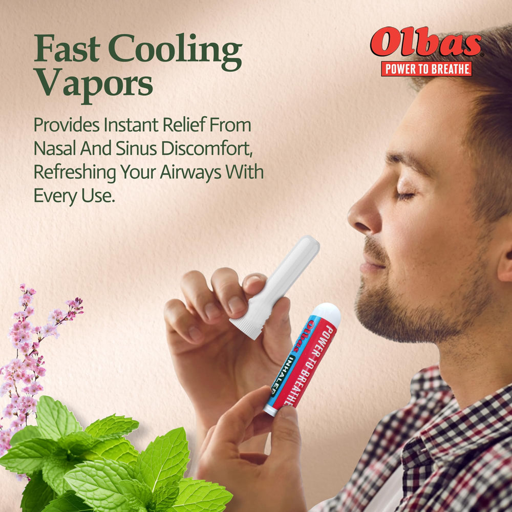 Olbas Inhaler easy-to-use twist-stick design for fast aroma relief and refreshed senses.