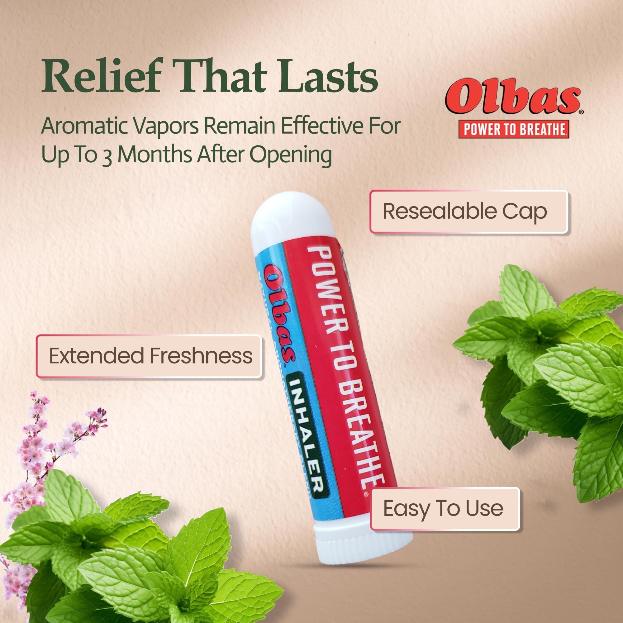 Olbas Inhaler Swiss blend emphasizes pure natural oils for sinus comfort.
