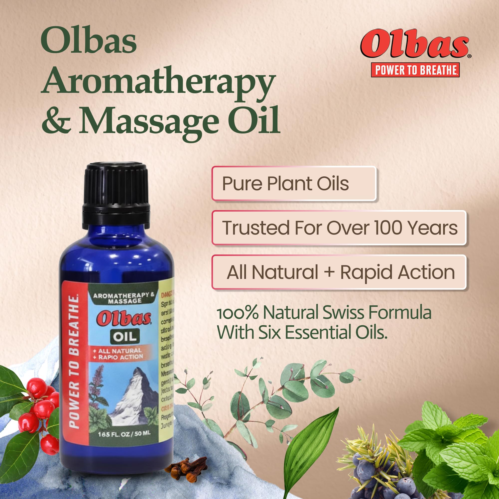 Olbas product label and packaging