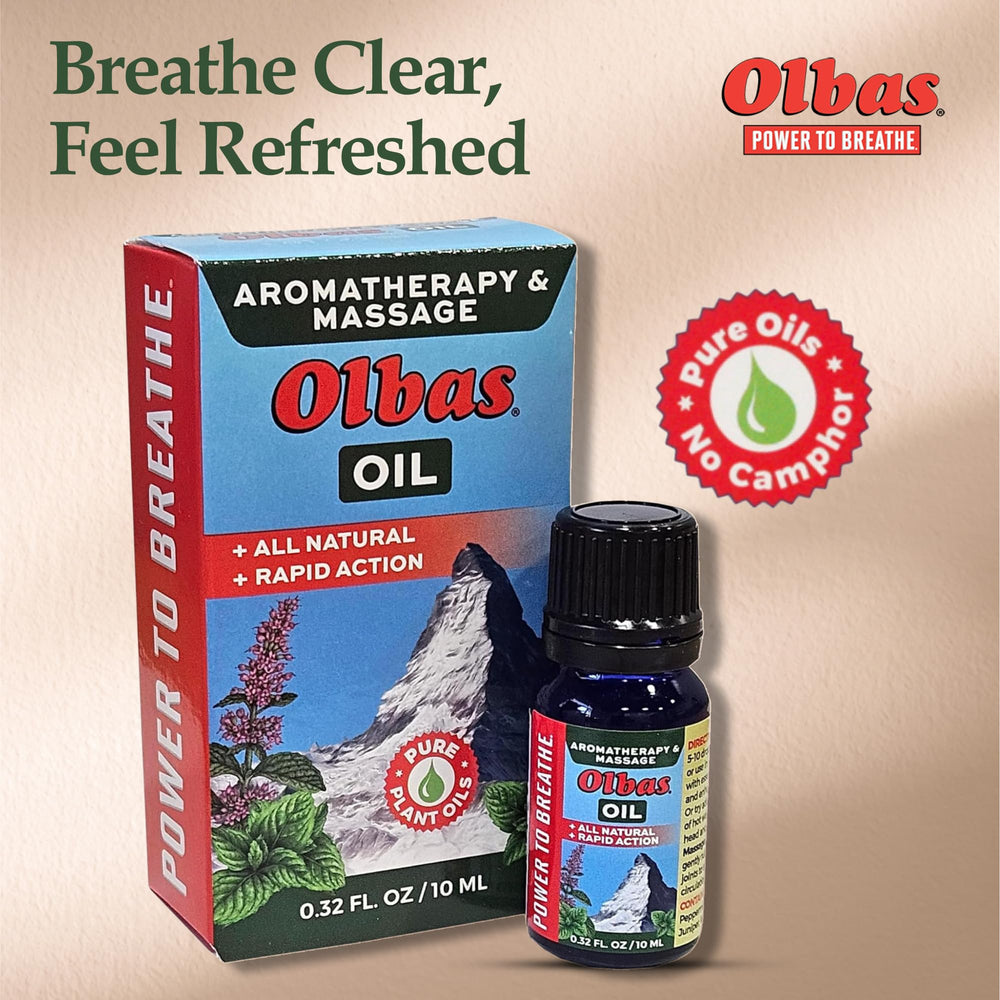 Person applying Olbas Oil for massage therapy