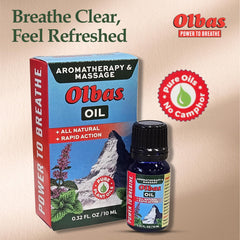 Person applying Olbas Oil for massage therapy