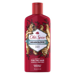 Old Spice Bearglove 2in1 bottle front showing bold branding and rugged freshness