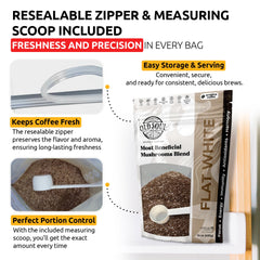 Serving suggestion: coffee with optional milk or sweeteners