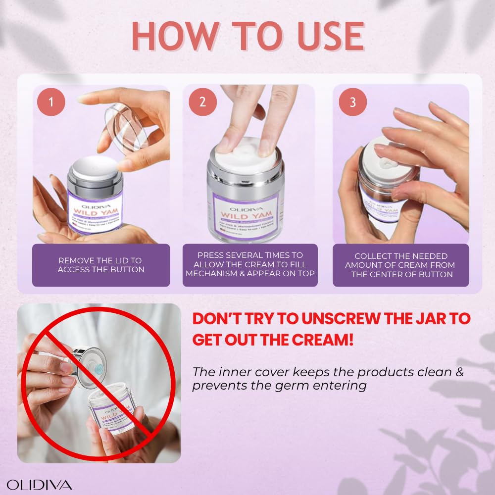 Olidiva Wild Yam Cream fits into daily skincare rituals for comfort.