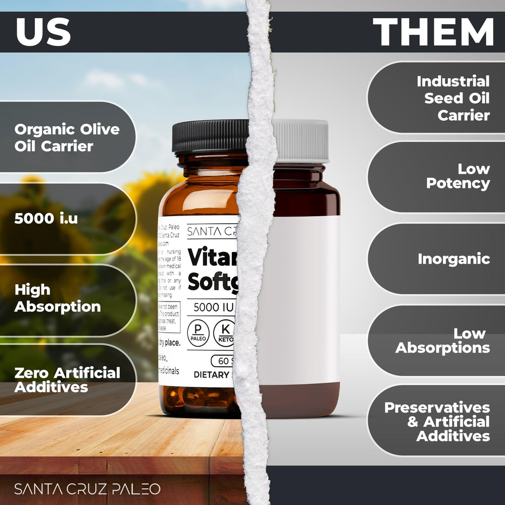 Illustration showing olive oil as the carrier for D3 softgel