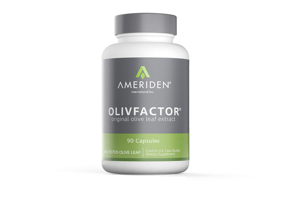 OLIVFACTOR Original Olive Leaf Extract bottle with 90 Vcaps, 525 mg each
