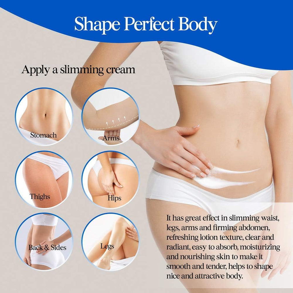 OLIVITA B Flat Belly Cream ingredients close-up showing caffeine and HA