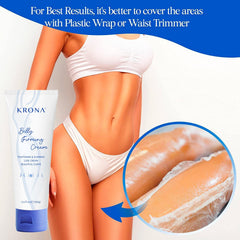 OLIVITA B Flat Belly Cream texture swatch demonstrates smooth, non-greasy hydration
