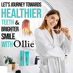 Icons indicating fluoride-free formula and 11-ingredient clean formula