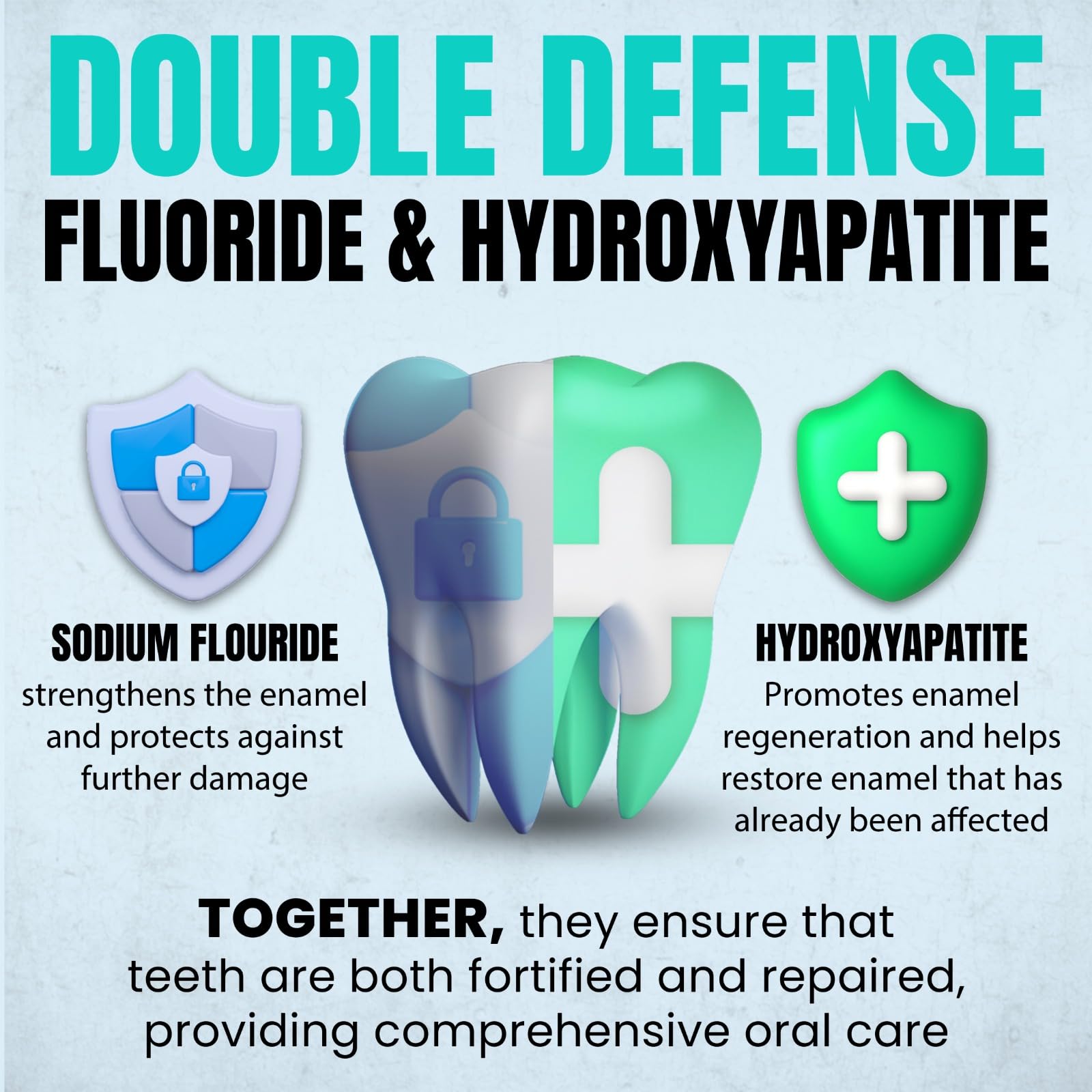 Toothpaste foam on toothbrush with fresh mint scent