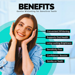 Ollie whitening strips packaging and blister packs