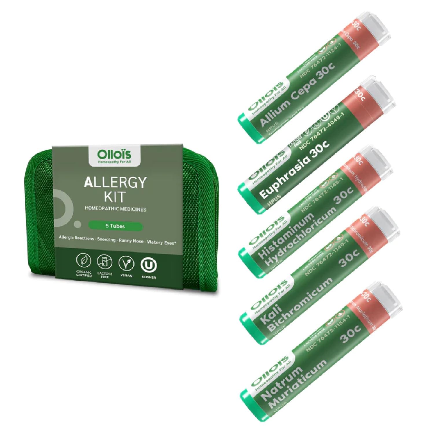 OLLOIS Allergy Kit exterior packaging with portable case