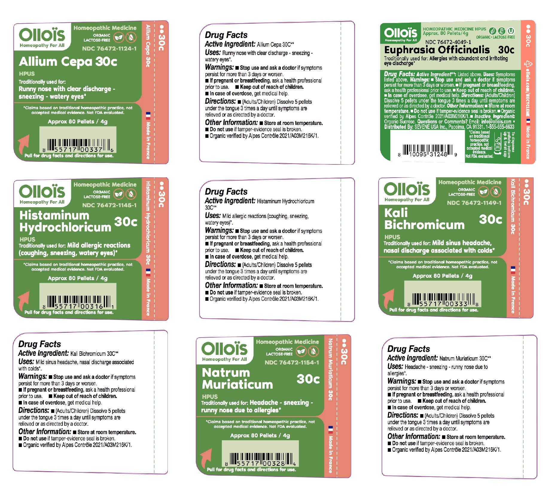 Allium Cepa 30C single remedy bottle