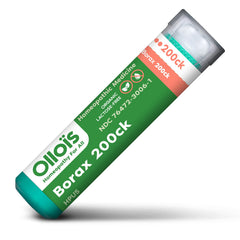 Tube of OLLOIS Borax 200ck organic lactose-free 80 pellets