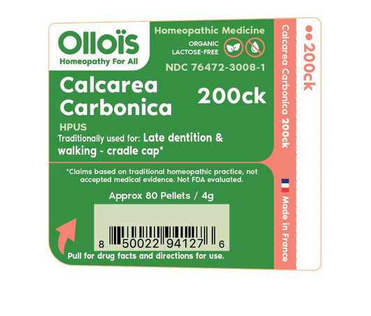 Close-up of Calcarea Carbonica 200ck 80 pellets pack