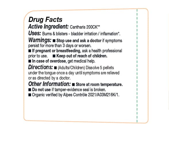 OLLOIS Cantharis 200ck organic homeopathic medicine pellets