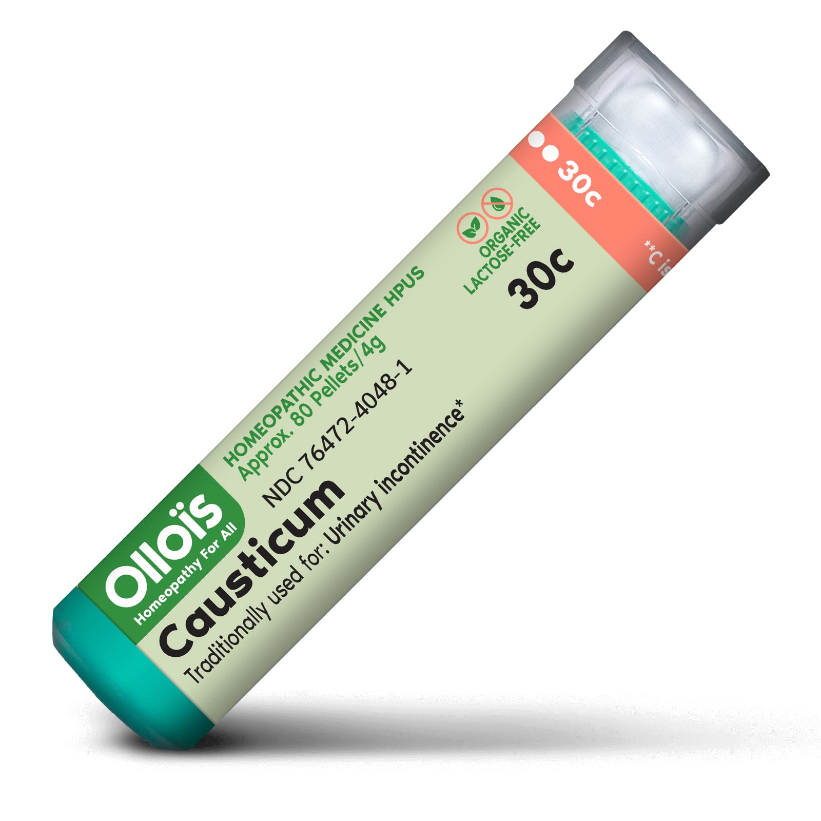 OLLOIS Causticum 30c Organic 80 Pellets pack front