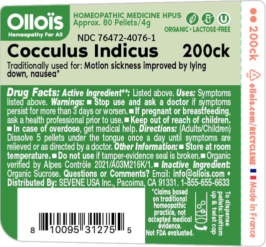 OLLOIS Cocculus indicus 200ck organic vegan homeopathic medicine product image
