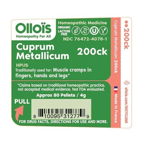 Cuprum Metallicum 200ck homeopathic pellets product image