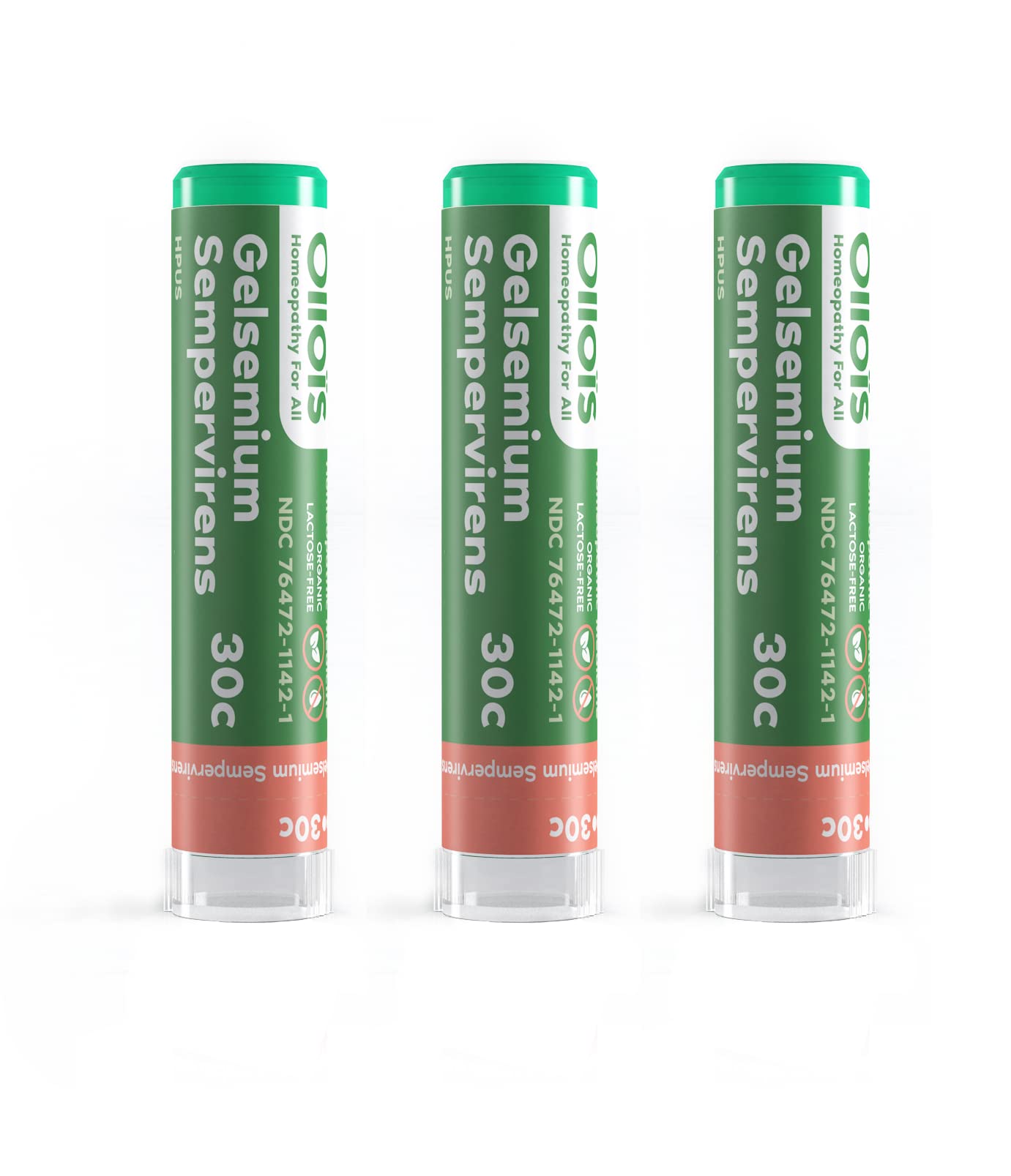 OLLOIS Gelsemium Sempervirens 30C organic homeopathic medicine bottle label