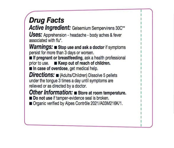 OLLOIS Gelsemium Sempervirens 30C organic homeopathic medicine bottle with 30C designation