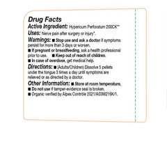 Organic certification label on OLLOIS Hypericum Perforatum packaging