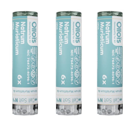 OLLOIS Natrum Muriaticum 6X cell salt 9 pack hero image