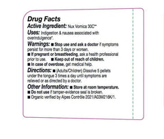 Lactose-free and gluten-free labeling on OLLOIS Nux Vomica 30c