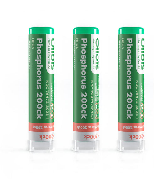 OLLOIS Phosphorus 200ck organic homeopathic medicine bottle – view 1
