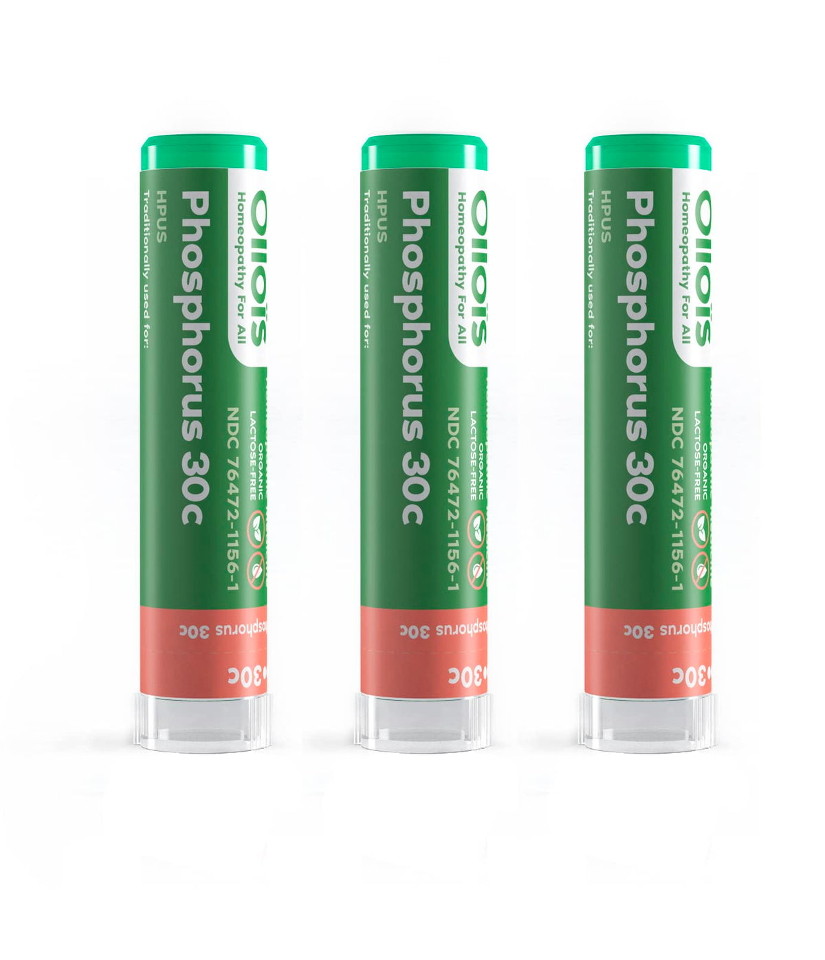 OLLOIS Phosphorus 30c organic homeopathic medicine bottle front view