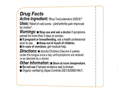 Organic certification label on Ollois packaging