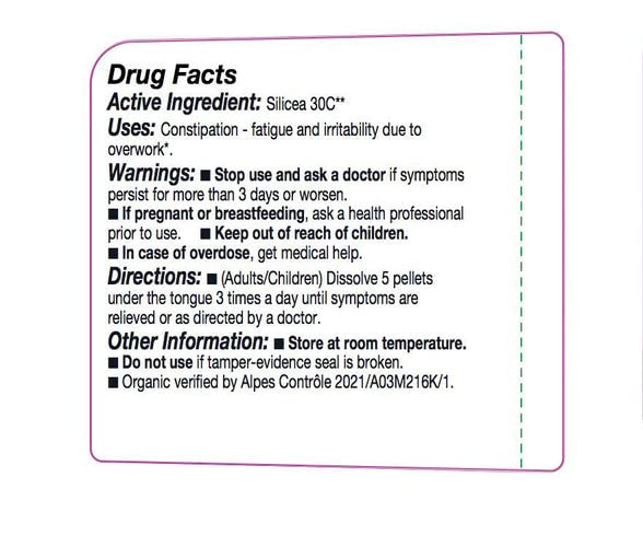 OLLOIS Silicea 30c Organic homeopathic medicine pellets