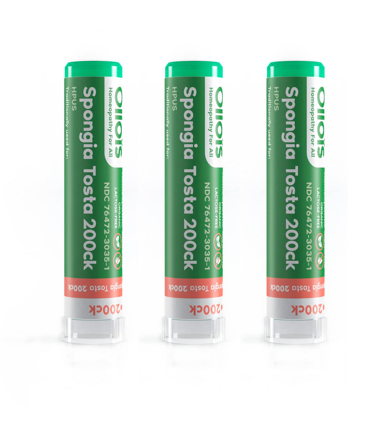 OLLOIS Spongia Tosta 200ck bottle and label