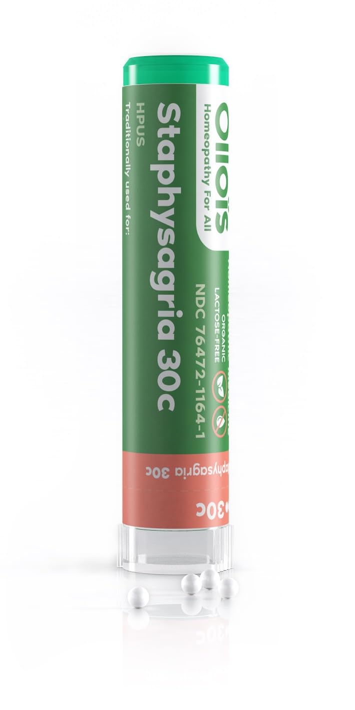 Product packaging for OLLOIS Staphysagria 30C Organic Homeopathic Medicine