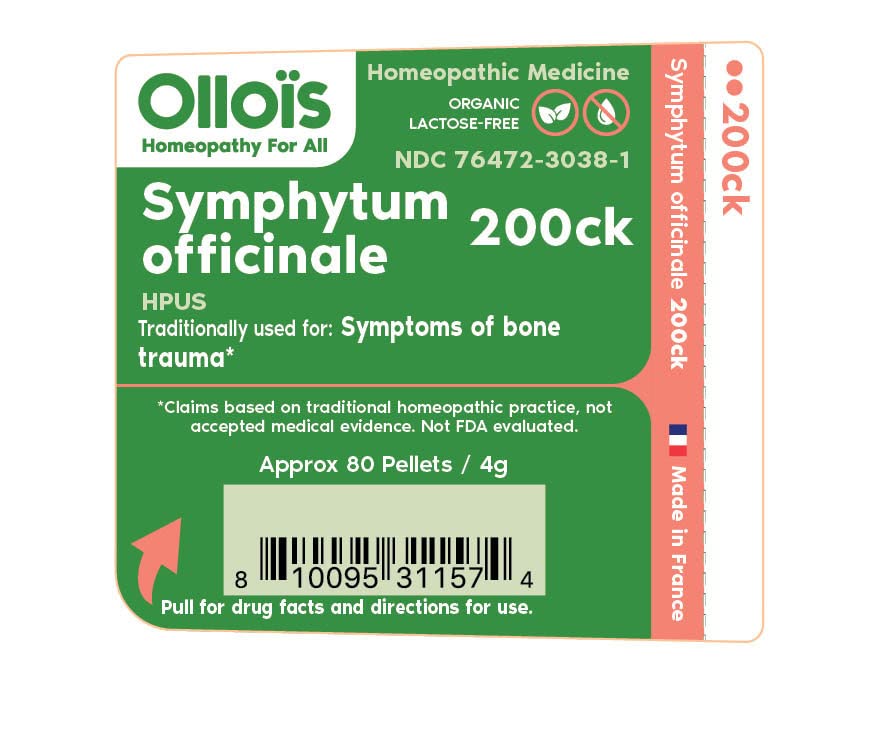Close-up of packaging for OLLOIS Symphytum Officinale 200ck