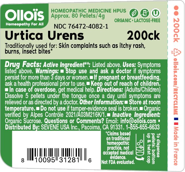 OLLOIS Urtica Urens 200ck bottle label close-up