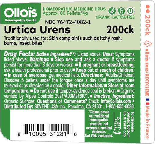 OLLOIS Urtica Urens 200ck bottle label close-up