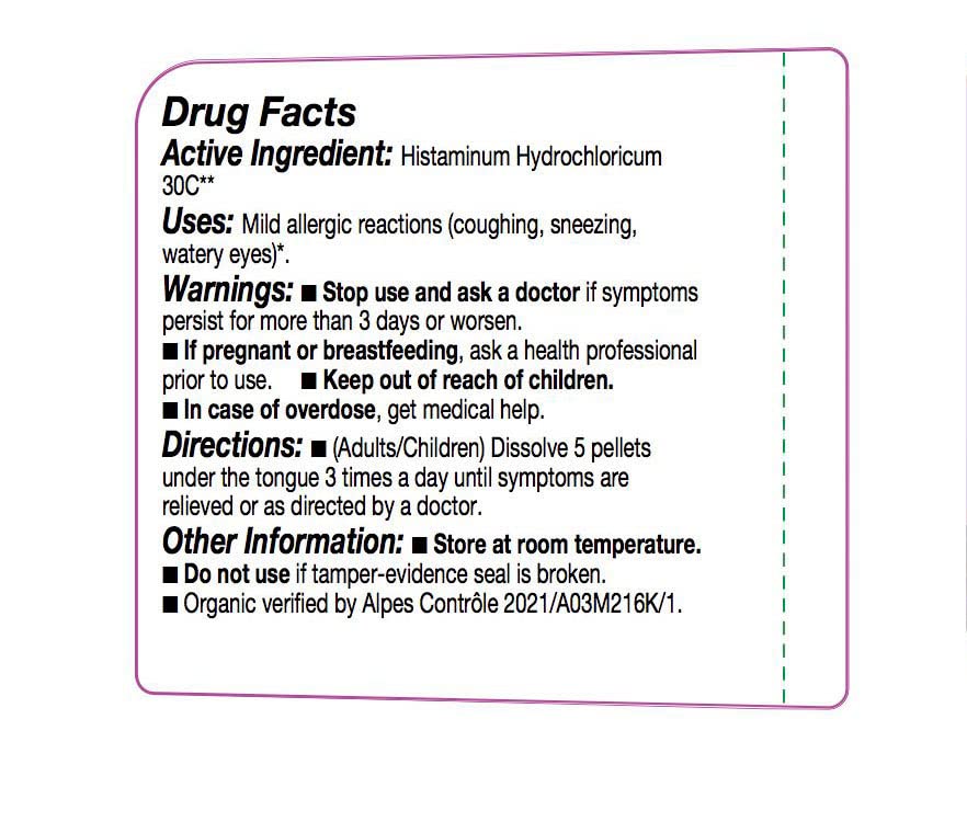 Organic lactose-free Histaminum hydrochloricum 30C homeopathic medicine