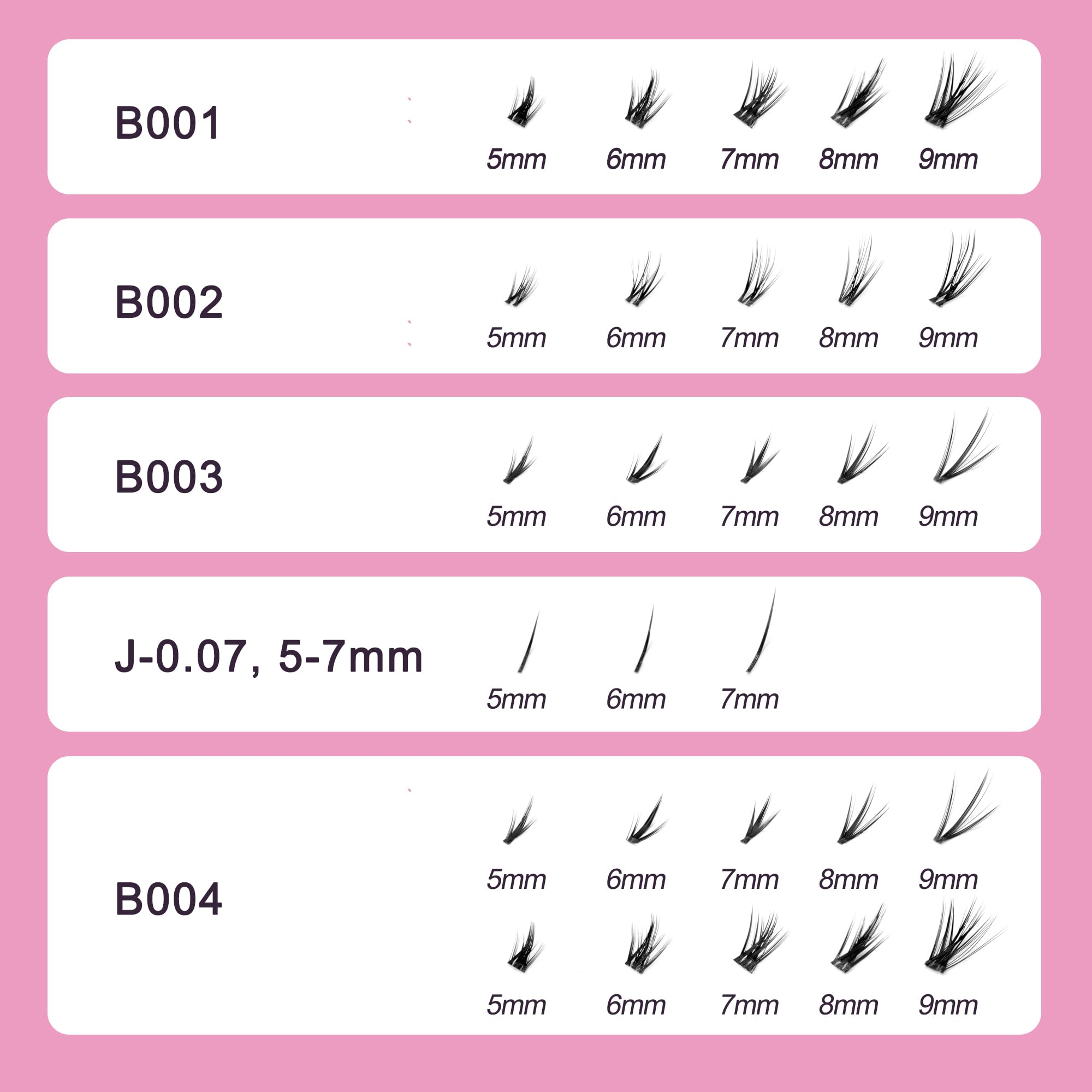 OLLOLASHES bottom lashes clusters lightweight design for comfortable all-day wear