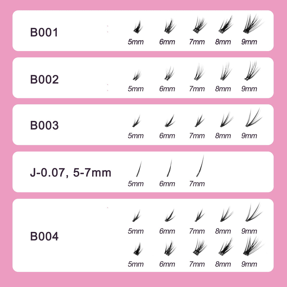 OLLOLASHES bottom lashes clusters lightweight design for comfortable all-day wear