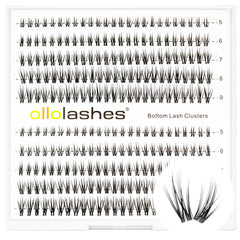 OLLOLASHES bottom lashes clusters offer variety styles for natural lower lash definition