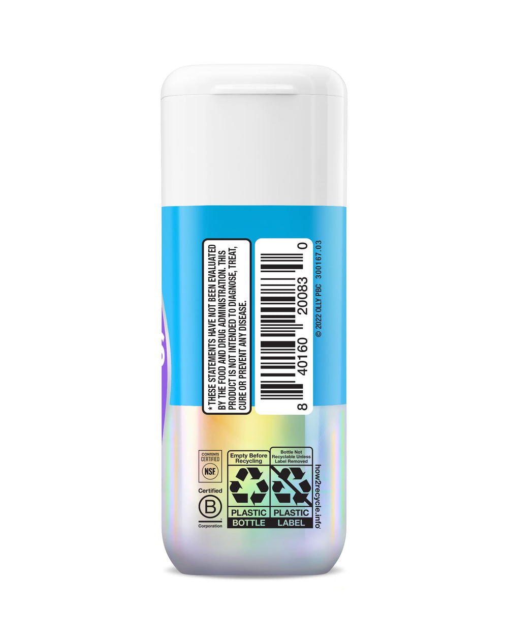 Ingredients list highlighting chromium and natural extracts