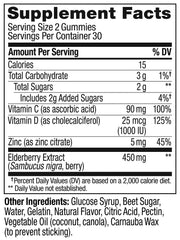 Close-up of product label showing ingredients