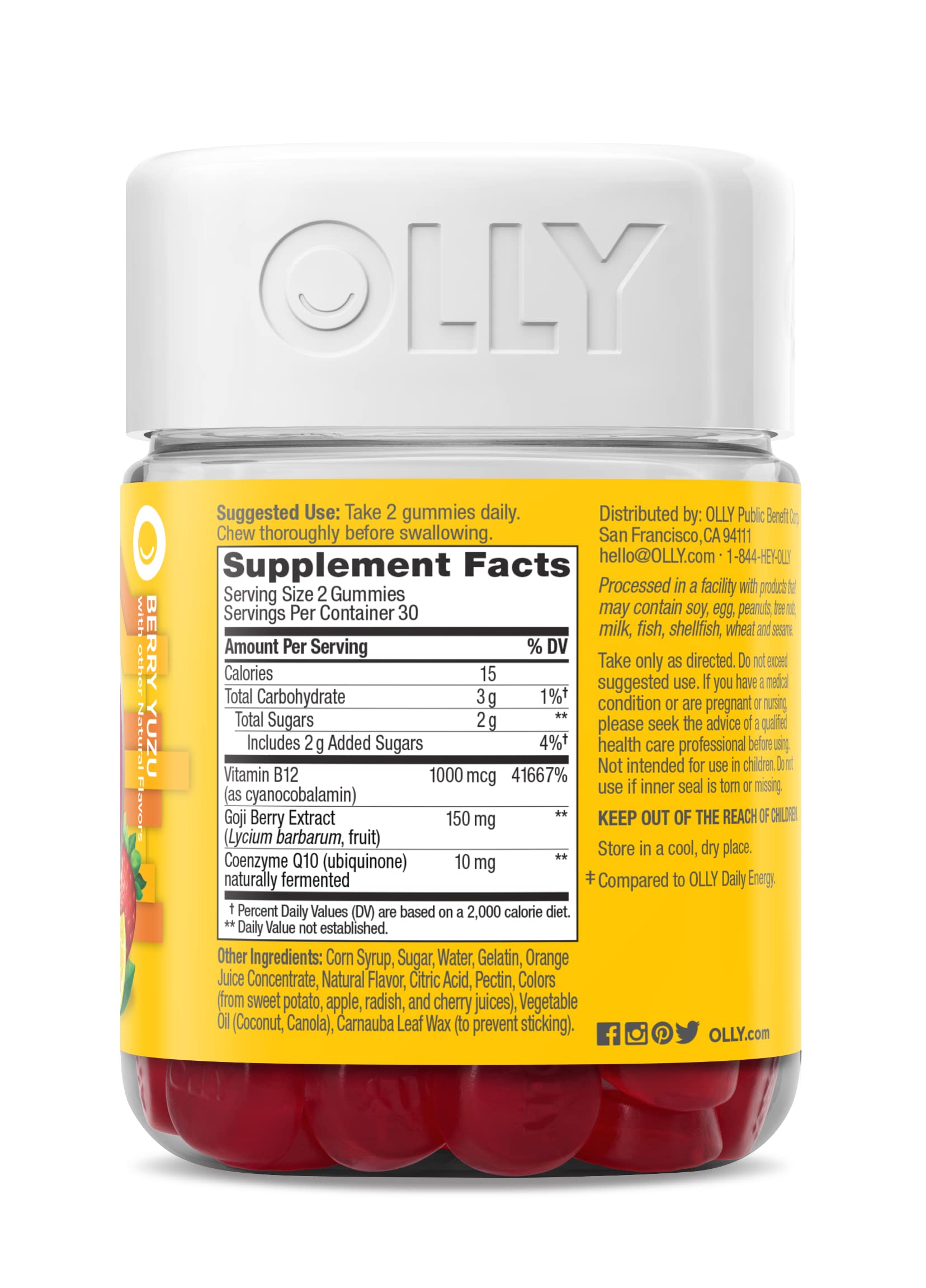Gluten-free gummies with no artificial flavors or colors