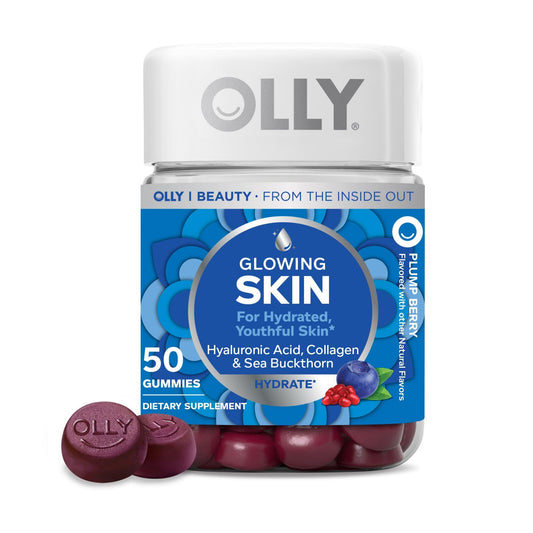 OLLY Glowing Skin Gummies bottle front view