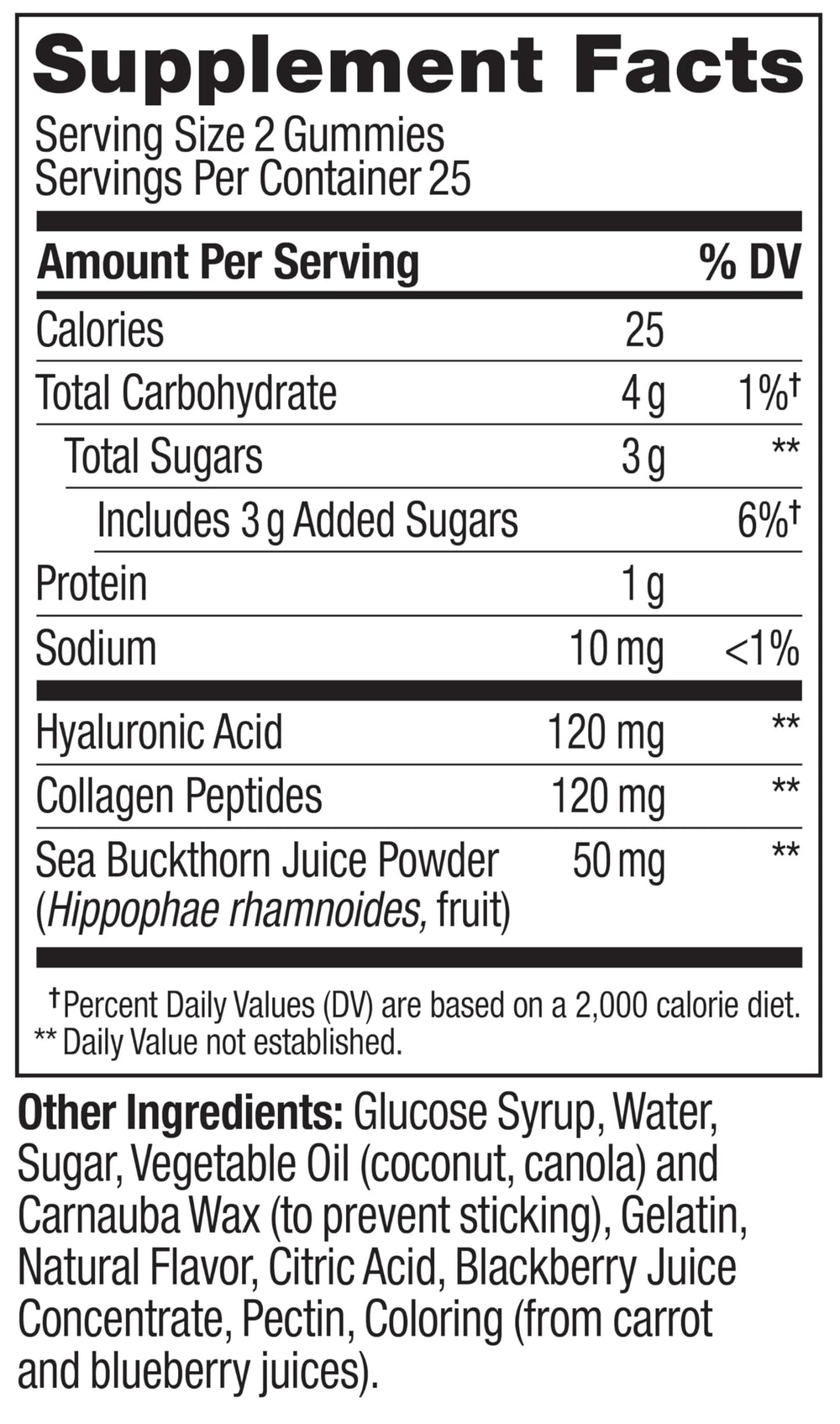 Close-up of Glowing Skin Gummies showing blue and purple flavors